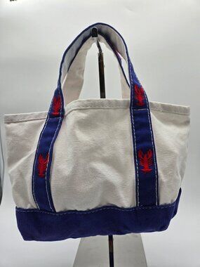 Lobster Canvas Mini Tote Bag Red White Blue Nautical Beach Tote